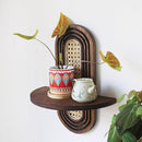 Boho Style Wooden Shelf