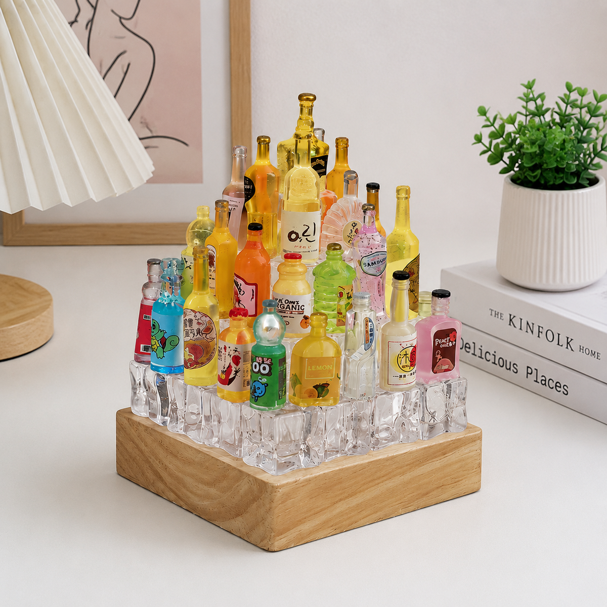 Miniature Bottle Light Decor