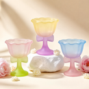 Pastel Color Flower Dessert Cup