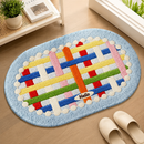 Soft Plush Colorful Floor Mat