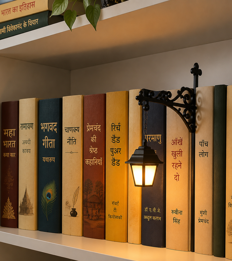Aesthetic Bookshelf Hanging Lantern