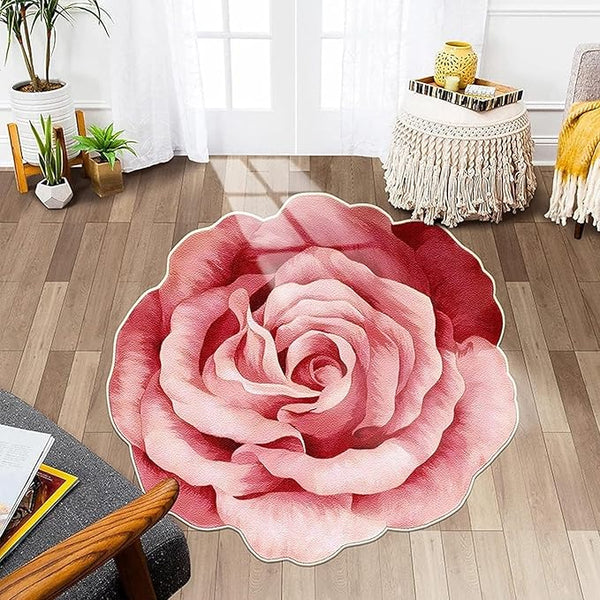 Elegant Flower Shaped Non-Slip Rug