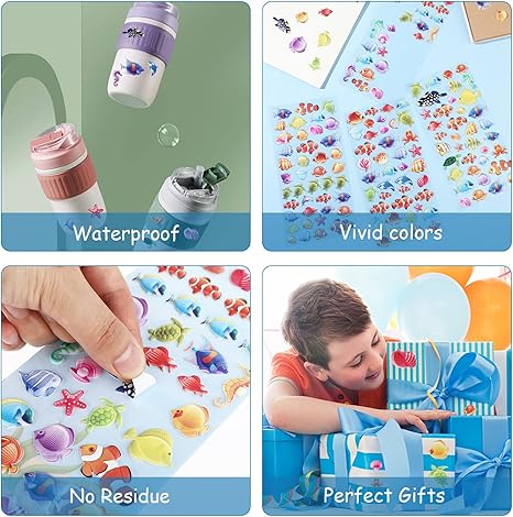 Ocean Themed Stickers for Kids