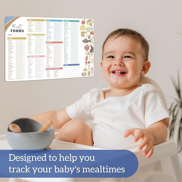 Baby First Foods Tracker Fridge Magnet