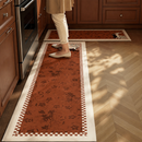 Dear print vintage kitchen floor mat