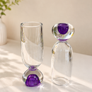 Elegant Crystal Base Drinking Glass