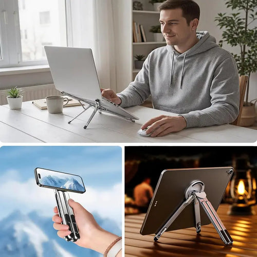 3-in-1 Magnetic Foldable Multi Device Stand