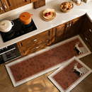 Dear print vintage kitchen floor mat