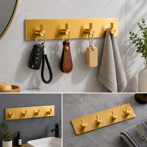 Premium Gold Key Hook Organizer