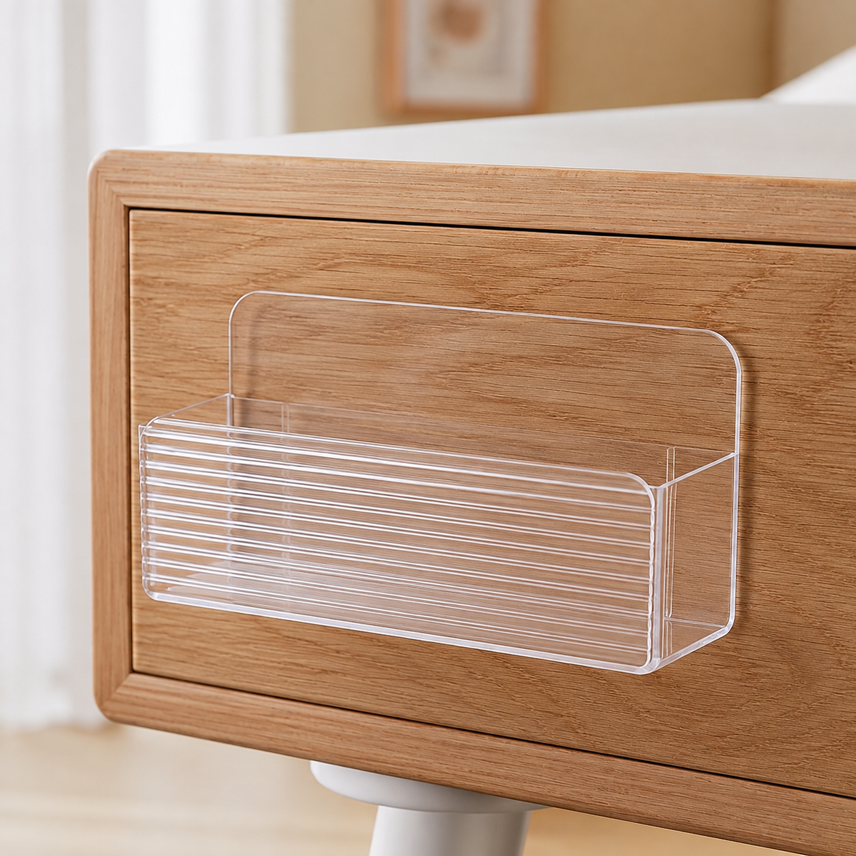 Wall Mounted Transparent Remote Holder
