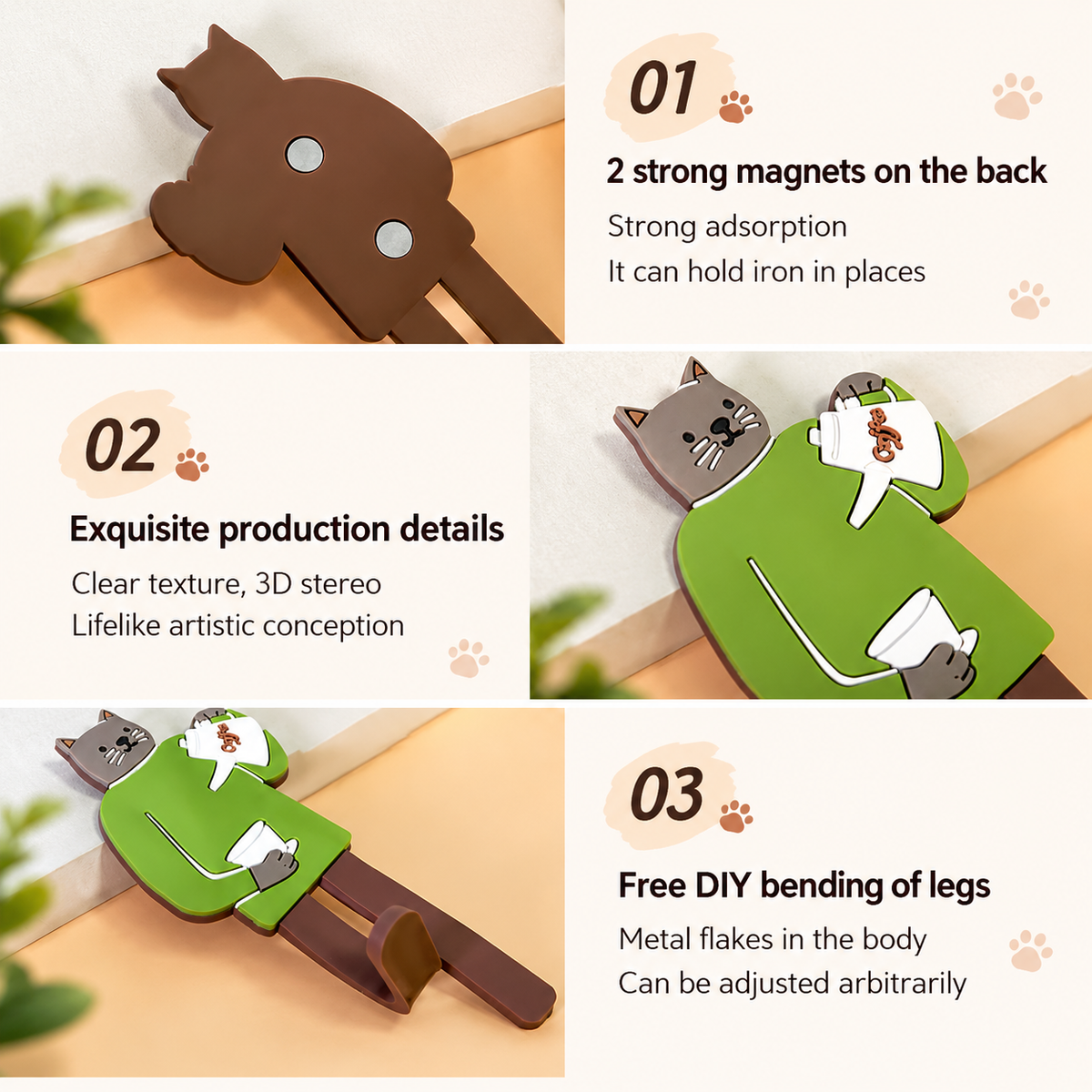 Multiuse Magnetic Cat Utility Holder