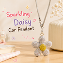 Sparkling Daisy Car Pendant