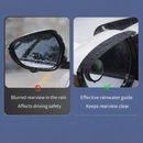 Car Rain Guard with Rearview Mirror