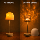 2-in-1 Table & Water Ripple Lamp