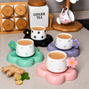 Premium Floral Design Cup Set