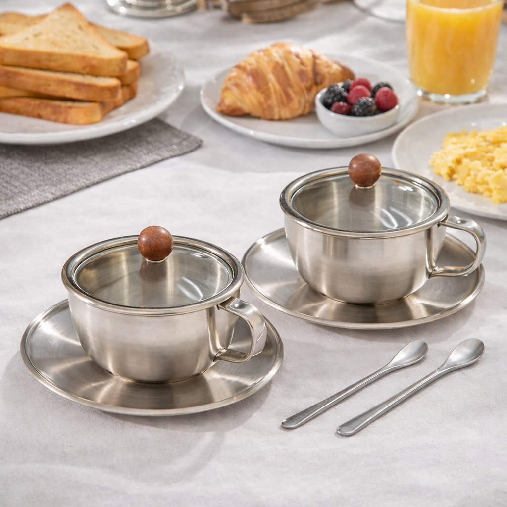 Premium Cup Set with Lid