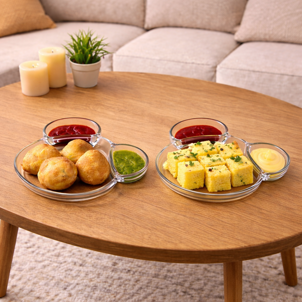 Cartoon Style Snack Serving Platter