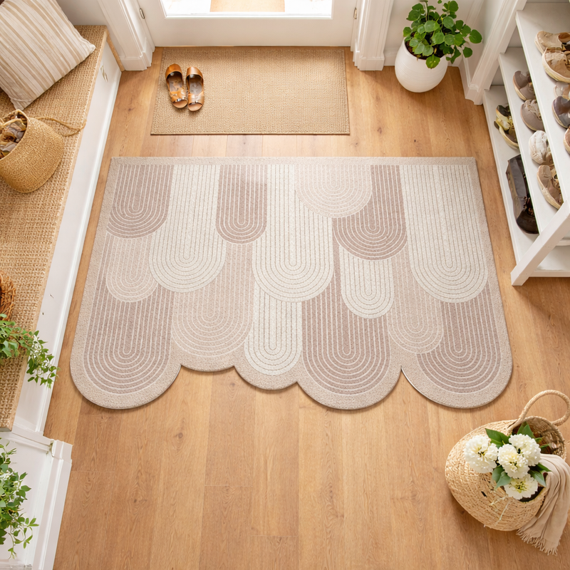 Wave loop mat in home