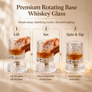 Premium Rotating Base Whiskey Glass