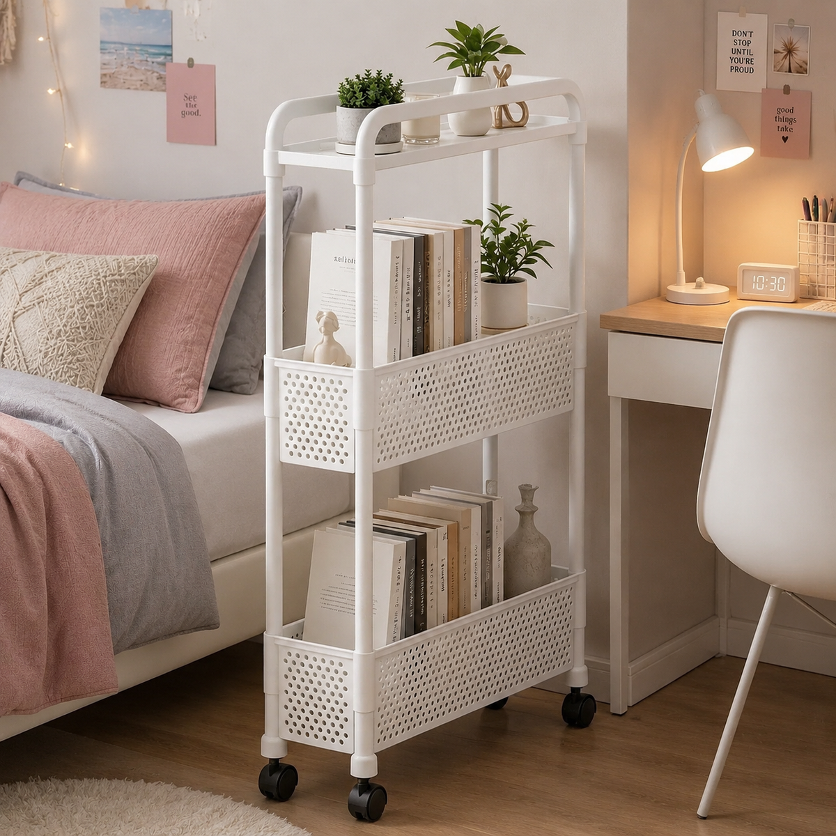 MultiLayer Rolling Home Storage Cart