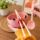 Cute Piggy Food Bowl Chopstick Set