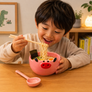 Cute Piggy Food Bowl Chopstick Set