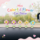Mini Colorful Flower Car Decor
