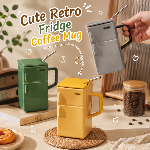 Cute Retro Fridge Coffee Mug(550 ML)