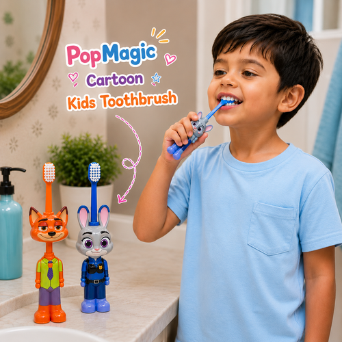 PopMagic Cartoon Kids Toothbrush