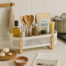 Wooden Handle Storage Basket