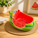 Watermelon Ceramic Fruit Bowl With Fork