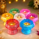 Colorful Lotus Decorative Diya