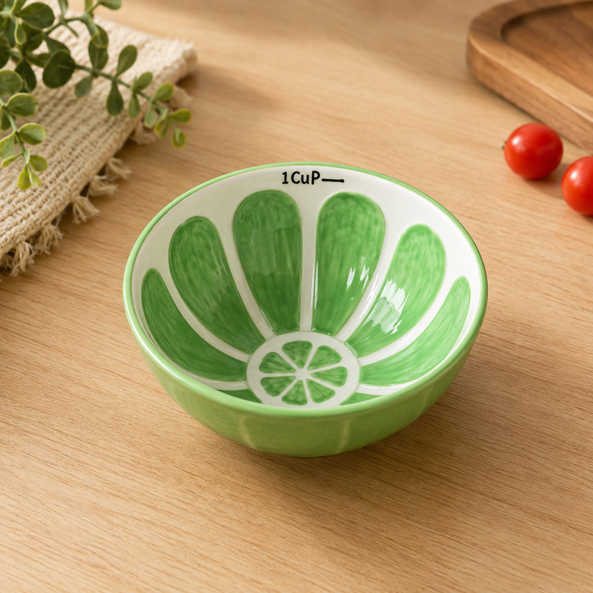 Colorful Fruit Design Serving Bowls
