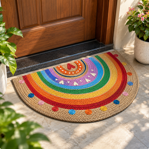Colour Pop Rainbow Door Mat