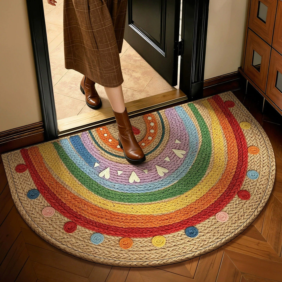 Colour Pop Rainbow Door Mat