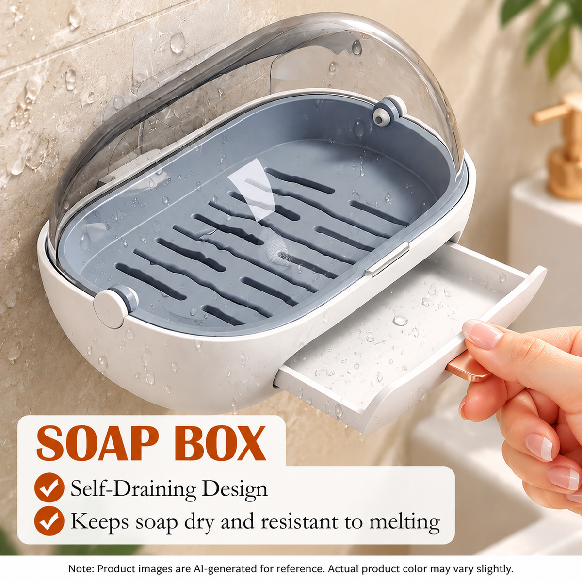 Wall Mounted Covered Soap Holder