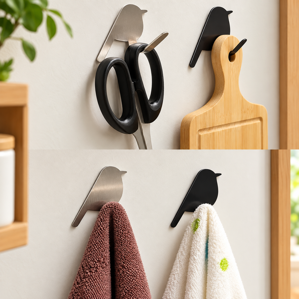 Cute Bird Design Wall Hook
