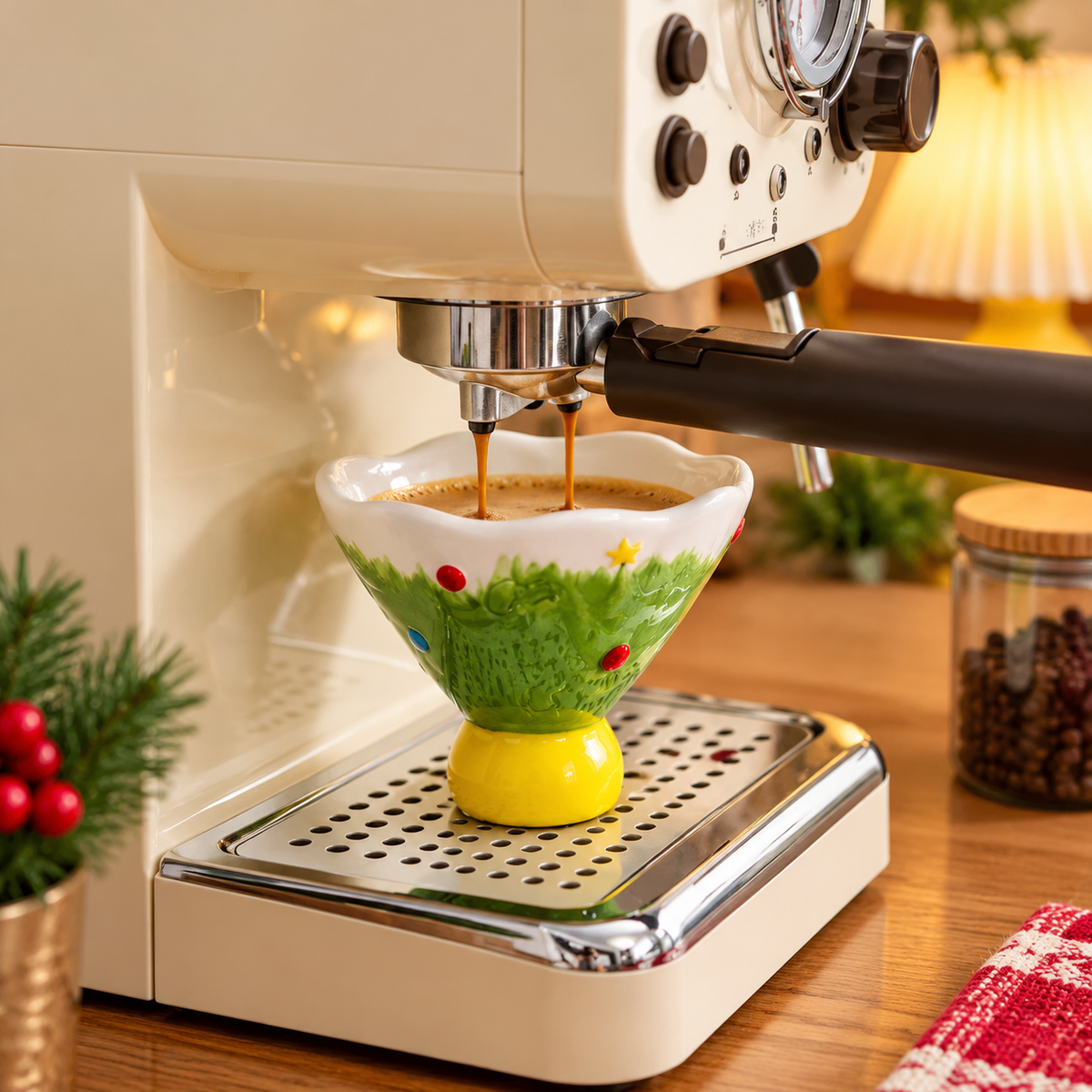 Stackable Christmas Tea Cup Set