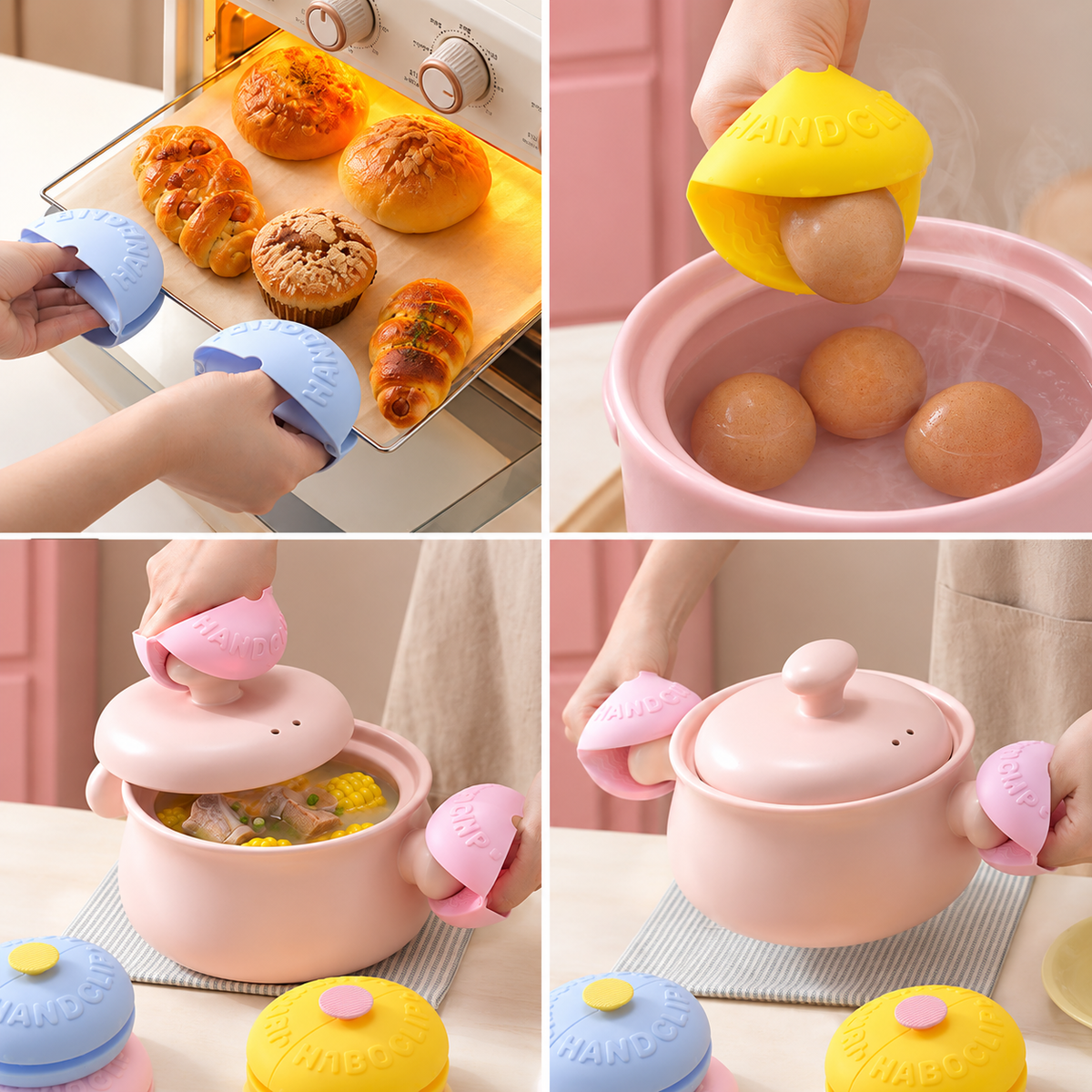 Donut Design Silicone Hand Clips