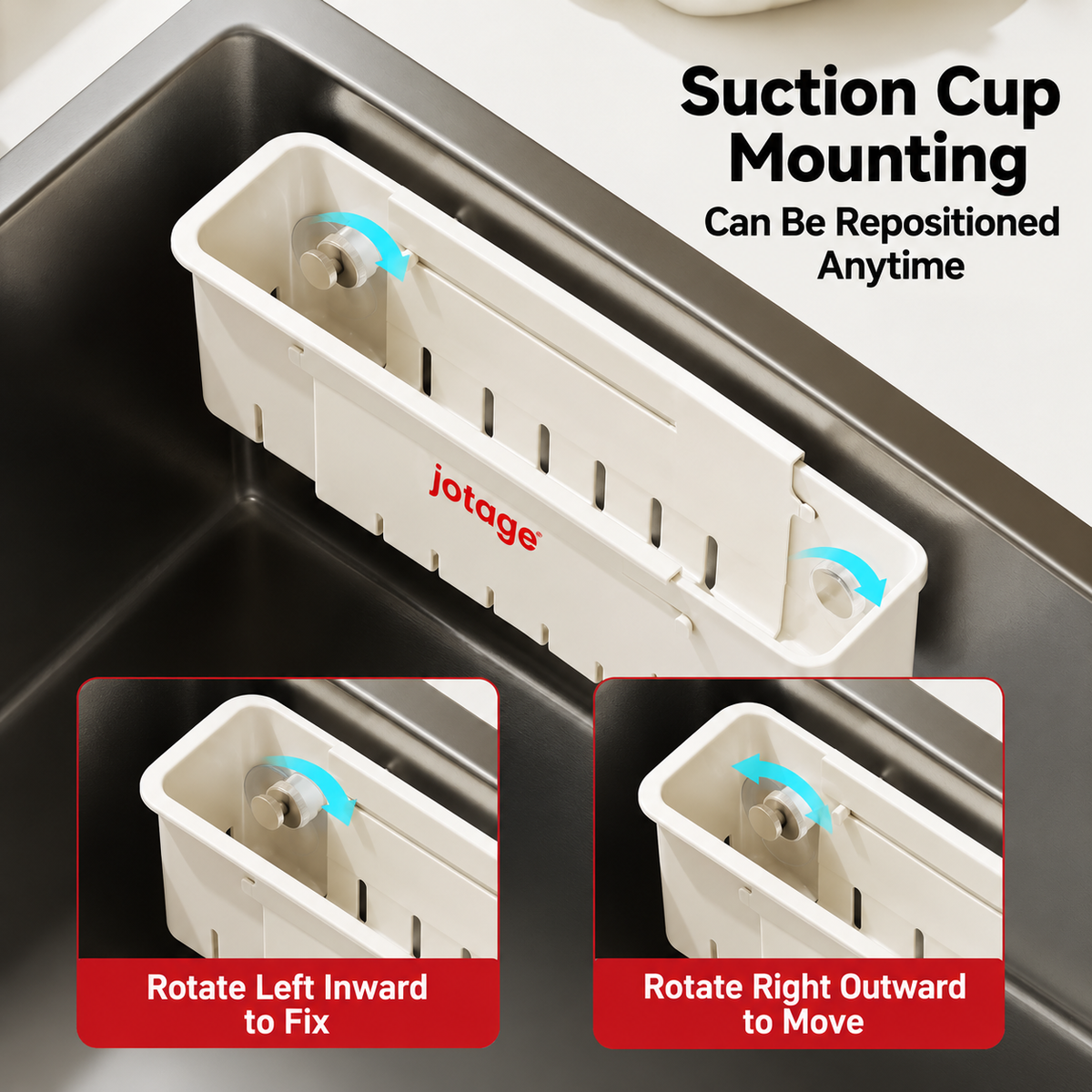 Multi-Purpose Removable Sink Organizer