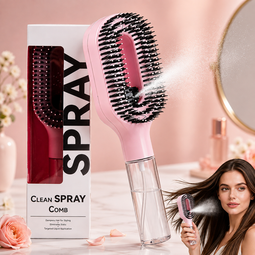 Mist & Detangle Hair Spray Brush