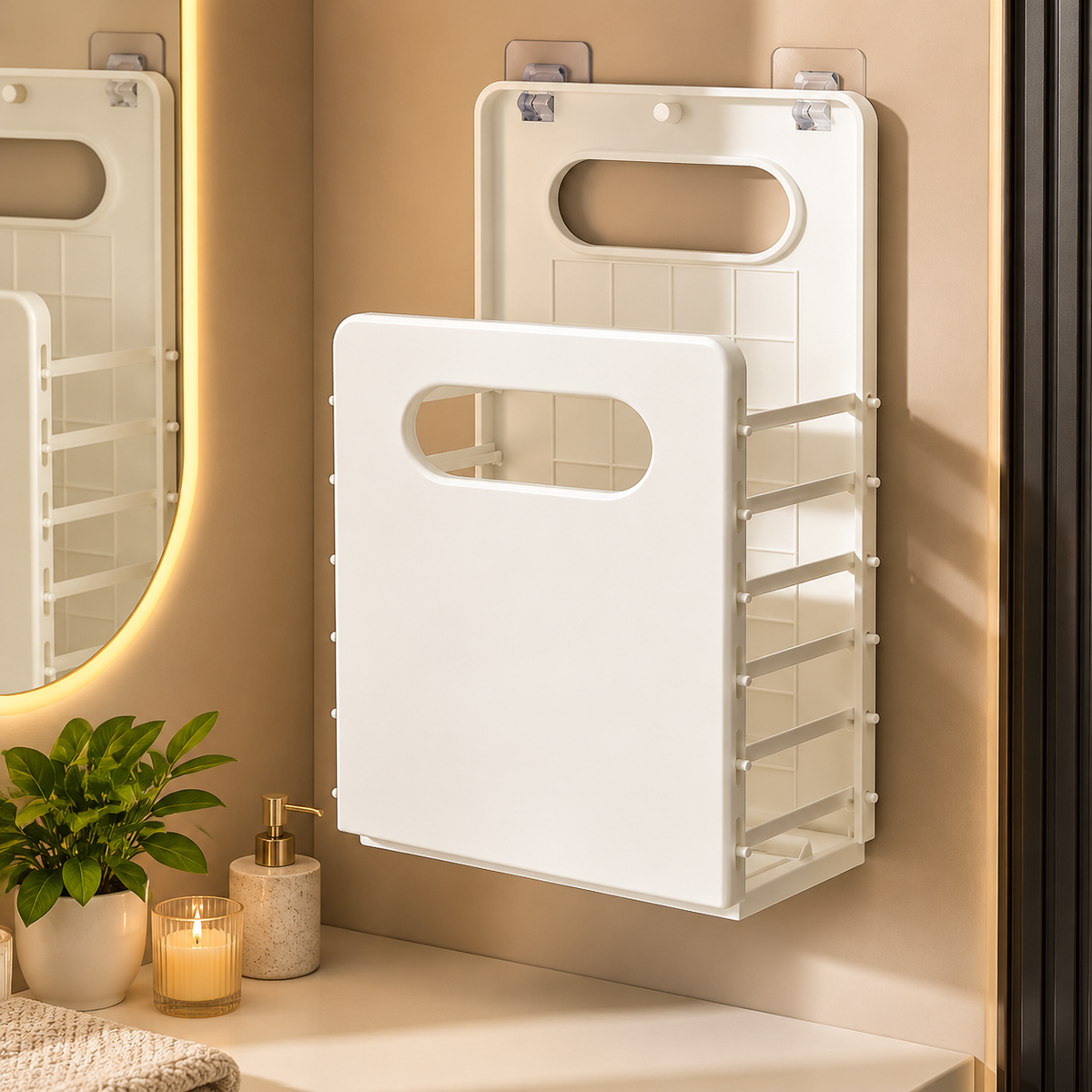 Foldable Wall Hanging Laundry Basket