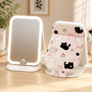 Portable Folding Cute Mirror with Led Lights