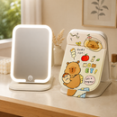 Portable Folding Cute Mirror with Led Lights