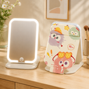 Portable Folding Cute Mirror with Led Lights