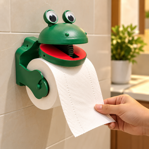 Funny Frog Toilet Paper Holder