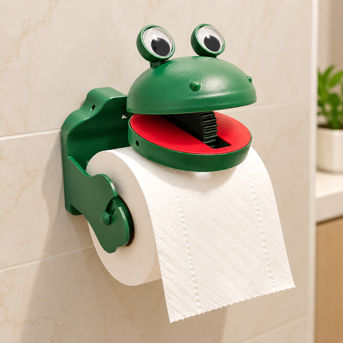 Funny Frog Toilet Paper Holder