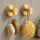 Gold Finish Suction Wall Hooks