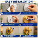 Gold Finish Suction Wall Hooks