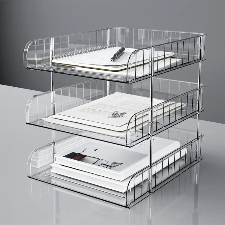Smart Acrylic Desk Organizer Rack